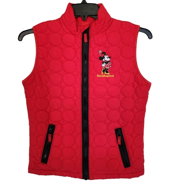 Disney Jackets & Blazers - Walt Disney World Red Quilted Vest Size S